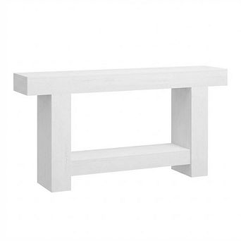 63" Entryway Table with Storage Rustic Wood Sofa Table Behind Couch Accent Table for Living Room