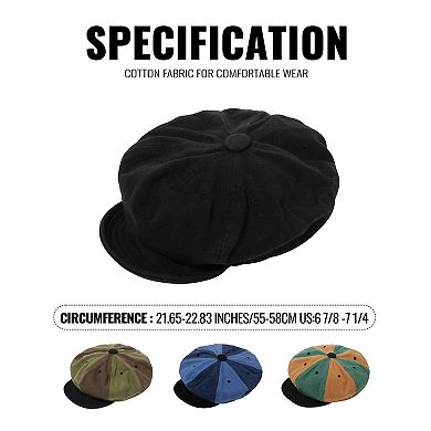 8 Panel Newsboy Flat Cap