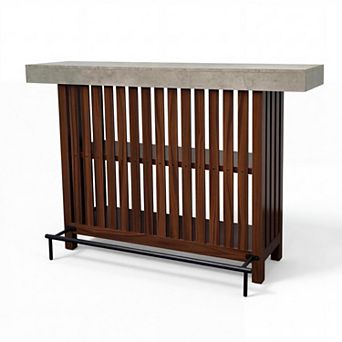 ANIXOL Counter Height Storage Bar Table