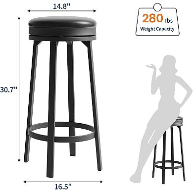 ANIXOL Swivel Counter Height Bar Stools