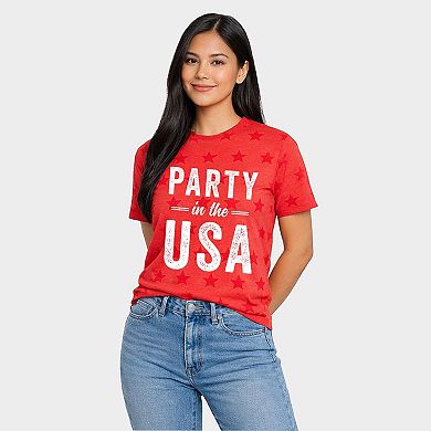 Party in the USA - Women's Short Sleeve Star Tee
