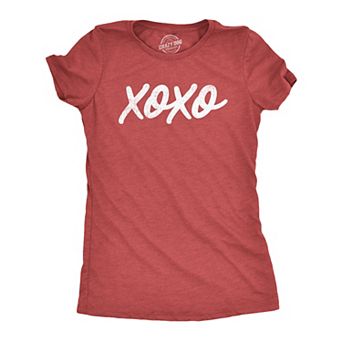 Womens Funny T Shirts XO Sarcastic Valentines Day Gift Tee For Ladies