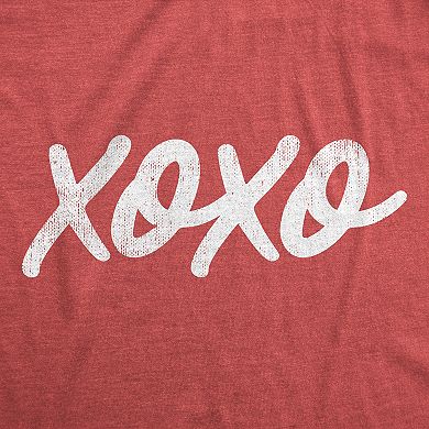 Womens Funny T Shirts XO Sarcastic Valentines Day Gift Tee For Ladies