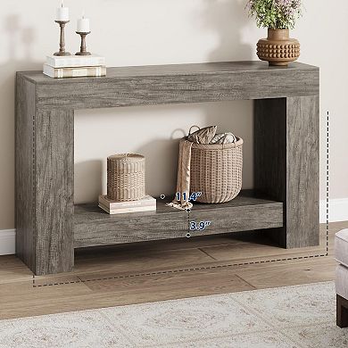 47" Console Table for Entryway Entry Accent Table for Living Room Long Console Table with Storage