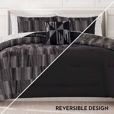 Nine West Woven Geo 8-Piece Bed in a Bag Comforter Set