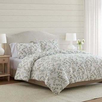 Martha Stewart Hazel Floral Duvet Set with Shams