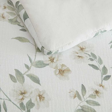 Martha Stewart Hazel Floral Duvet Set with Shams