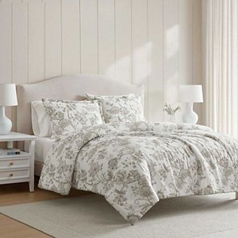 Martha Stewart Avery Floral Duvet Set