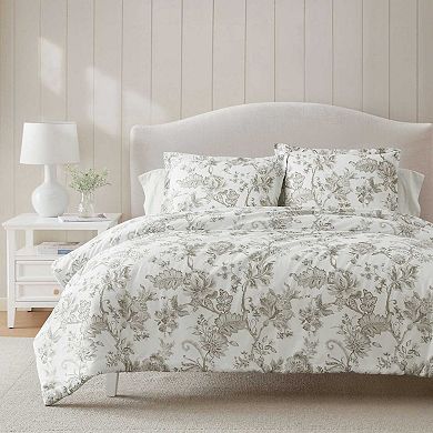 Martha Stewart Avery Floral Duvet Set
