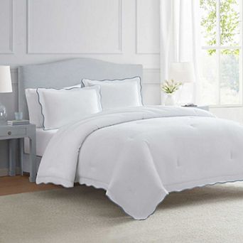Martha Stewart Simple Scallop Comforter Set