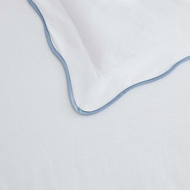 Martha Stewart Simple Scallop Duvet Set