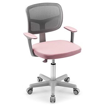Gymax Kids Desk Chair Adjustable Height Children Study Chair w/ Auto Universal Casters