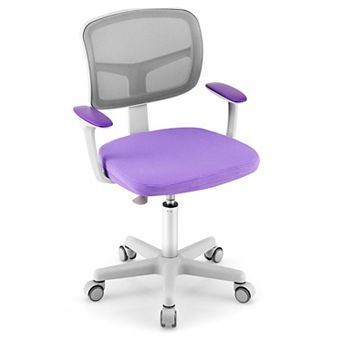 Gymax Kids Desk Chair Adjustable Height Children Study Chair w/ Auto Universal Casters