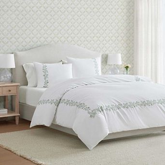 Martha Stewart Garden Path Embroidery Comforter Set