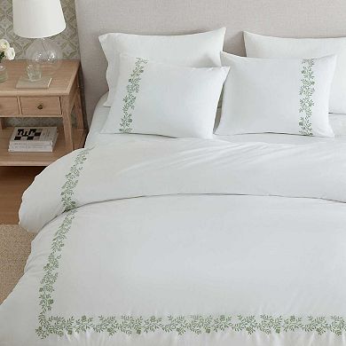 Martha Stewart Garden Path Embroidery Comforter Set