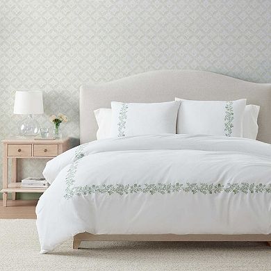 Martha Stewart Garden Path Embroidery Comforter Set