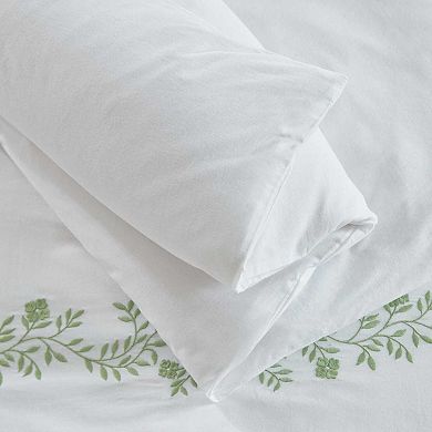 Martha Stewart Garden Path Embroidery Duvet Set