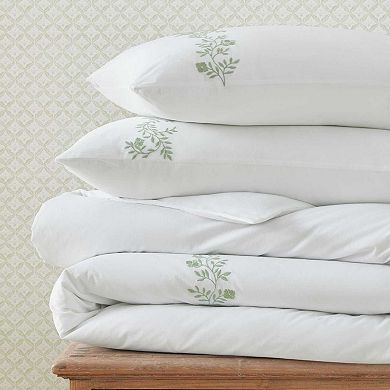 Martha Stewart Garden Path Embroidery Duvet Set