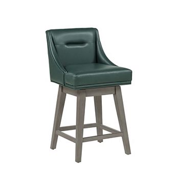 Linon Bastille Upholstered Wood Counter Stool