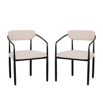 Linon Bonlyn Metal Dining Chair Set of 2