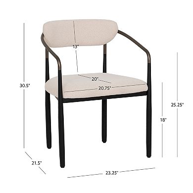 Linon Bonlyn Metal Dining Chair Set of 2