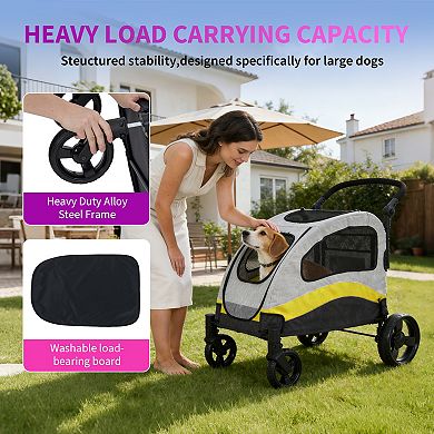 ANIXOL Foldable Extra Large Pet Stroller