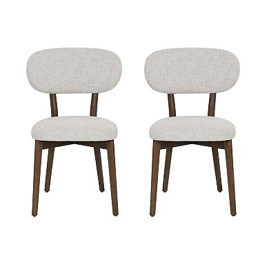 Linon Curran Wood Dining Chair Set of 2