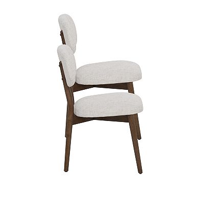 Linon Curran Wood Dining Chair Set of 2