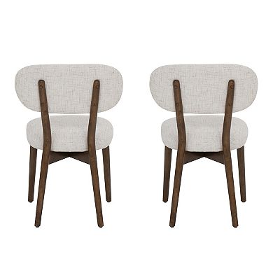 Linon Curran Wood Dining Chair Set of 2