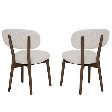 Linon Curran Wood Dining Chair Set of 2