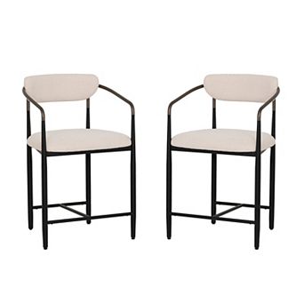 Linon Bonlyn Metal Counter Stool Set of 2