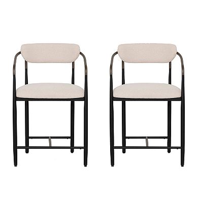 Linon Bonlyn Metal Counter Stool Set of 2