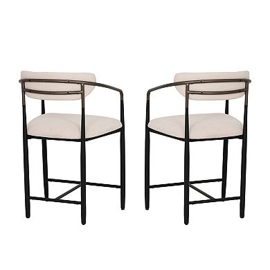 Linon Bonlyn Metal Counter Stool Set of 2