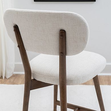 Linon Curran Upholstered Counter Stool Set of 2