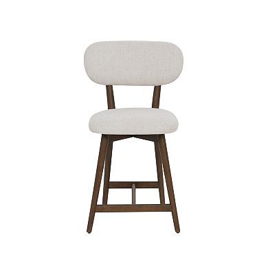 Linon Curran Upholstered Counter Stool Set of 2