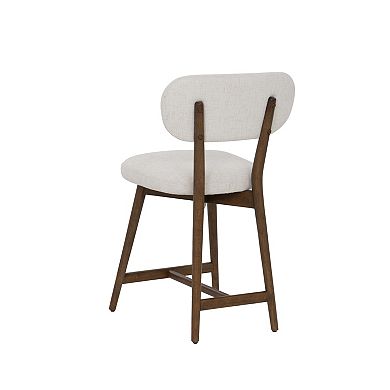 Linon Curran Upholstered Counter Stool Set of 2