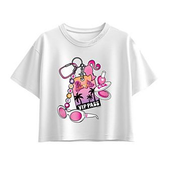 Girls 7-16 Barbie VIP Pass & Accessories Boxy Tee