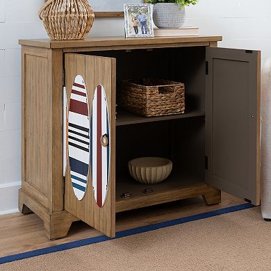 Linon Keala 2-Door Storage Accent Cabinet