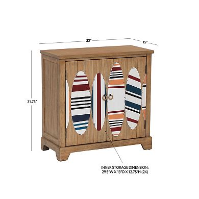 Linon Keala 2-Door Storage Accent Cabinet