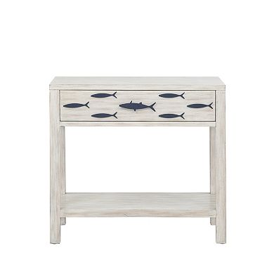 Linon Fisher 1-Drawer Console Table With Shelf