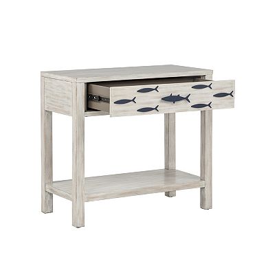 Linon Fisher 1-Drawer Console Table With Shelf