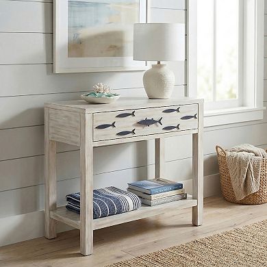 Linon Fisher 1-Drawer Console Table With Shelf