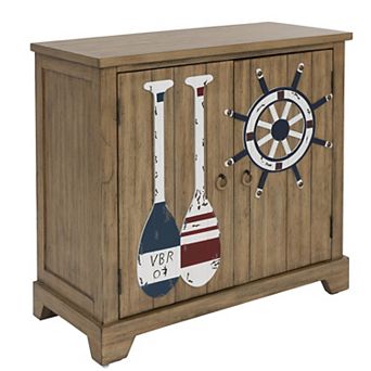 Linon Delmar 2-Door Storage Accent Cabinet