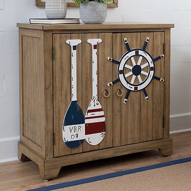Linon Delmar 2-Door Storage Accent Cabinet