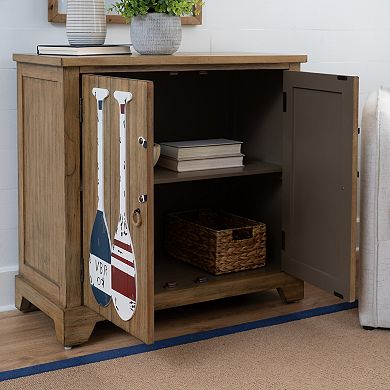 Linon Delmar 2-Door Storage Accent Cabinet