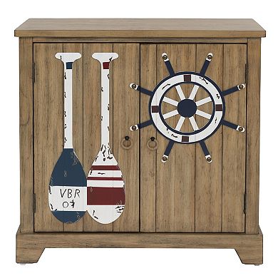 Linon Delmar 2-Door Storage Accent Cabinet
