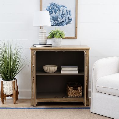 Linon Delmar 2-Door Storage Accent Cabinet