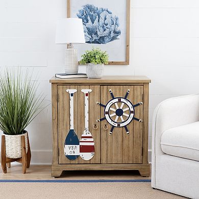 Linon Delmar 2-Door Storage Accent Cabinet
