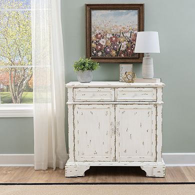 Linon Adelaide 2-Door 2-Drawer Storage Cabinet
