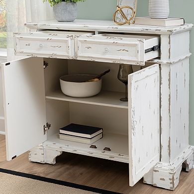 Linon Adelaide 2-Door 2-Drawer Storage Cabinet